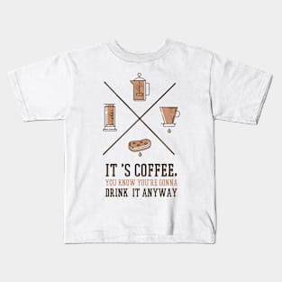 Coffee Lovers Kids T-Shirt